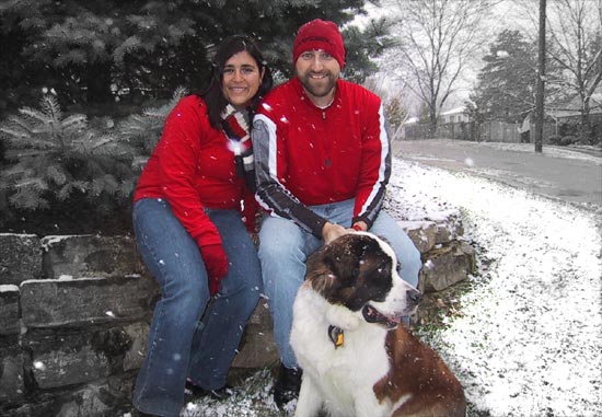 Julie, Matt & Sammie - Christmas 2005